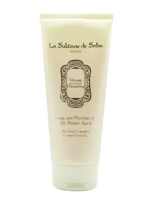 Шелковый скраб для тела зеленый чай и имбирь La Sultane de Saba Silk Protein Scrub Ginger Green Tea, 200 мл