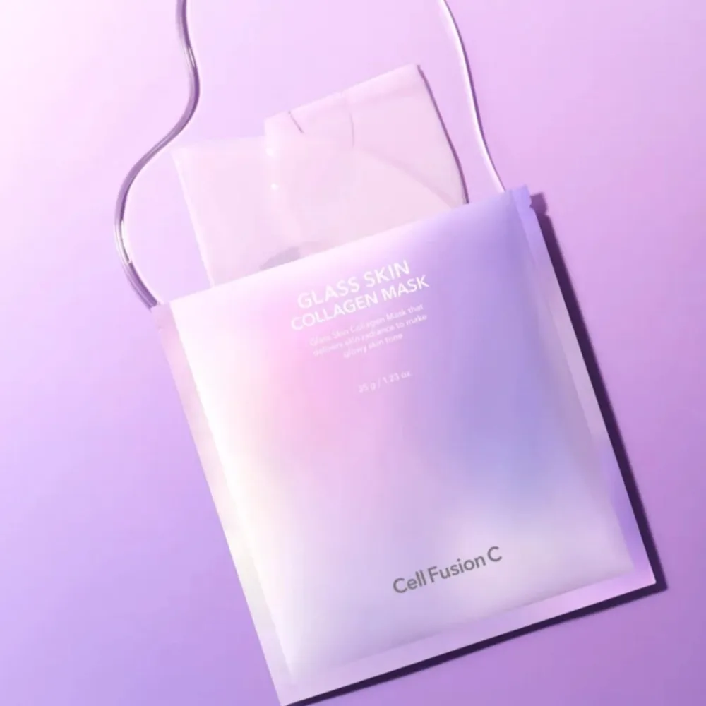 Разглаживающая гидрогелевая маска с эффектом Glass Skin Cell Fusion C Glass Skin Collagen, 5x35 г