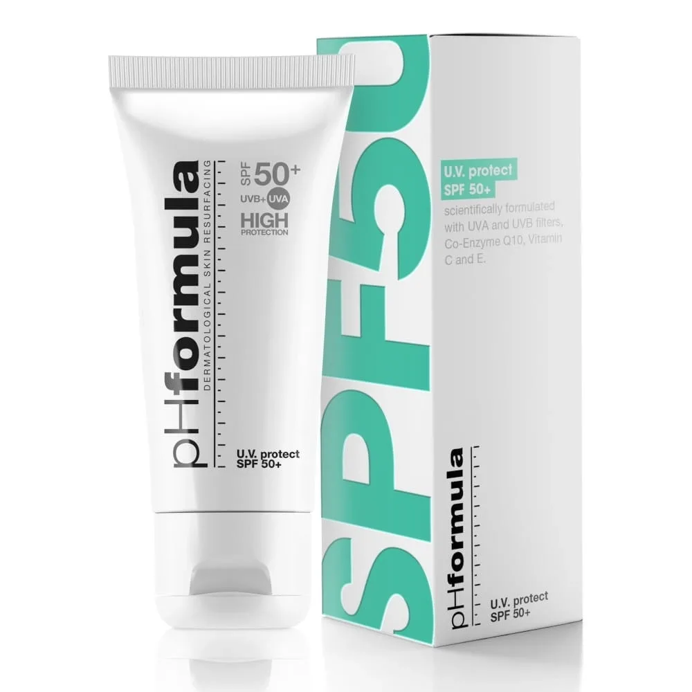 Крем для лица солнцезащитный активный pHformula UV Protect SPF 50+, 50 мл