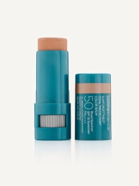 Бальзам для губ и щёк Sunforgettable SPF50, оттенок Glow Colorescience, 9 г