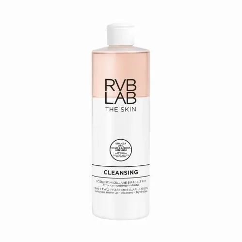 Двухфазная мицеллярная жидкость для снятия макияжа 3-в-1 RVB LAB, 400 мл