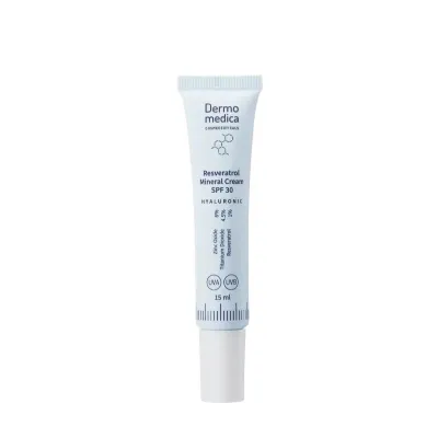 Крем для лица солнцезащитный антивозрастной с ресвератролом SPF30 Dermomedica Cosmeceuticals Dermomedica Resveratrol Mineral Cream, 15 мл