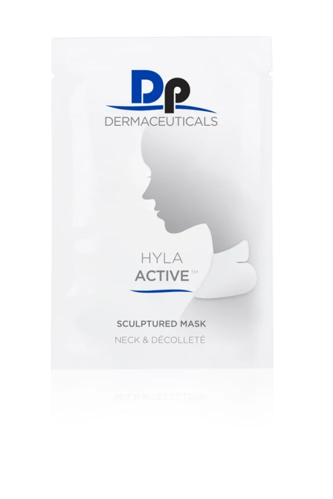 Гидрогелевая маска для шеи и зоны декольте с гиалуроновой кислотой DP Dermaceuticals, 1 шт