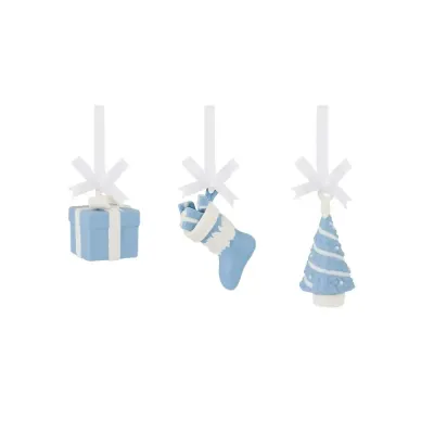 Wedgwood Комплект 3 подвесок Christmas Decorations 3,2 см Festive