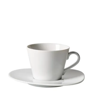 Like. by Villeroy&Boch Чашка с блюдцем Organic White 270 мл для кофе