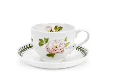 Portmeirion Чайная чашка Botanic Roses 200 мл с блюдцем Scarborough Fair