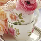 Чашка с блюдцем Botanic Roses 200 мл для чая Portmeirion — фото 3