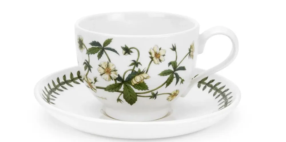 Portmeirion Чашка для завтрака Botanic Garden 280 мл с блюдцем Cinquefoil