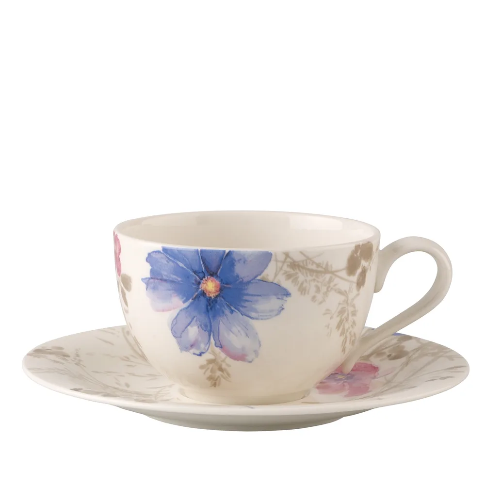 Villeroy & Boch Чашка с блюдцем Mariefleur Gris 390 мл для завтрака