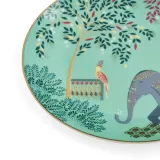 Portmeirion Десертная тарелка Sara Miller India 20 см Нефритовый слон — фото 3