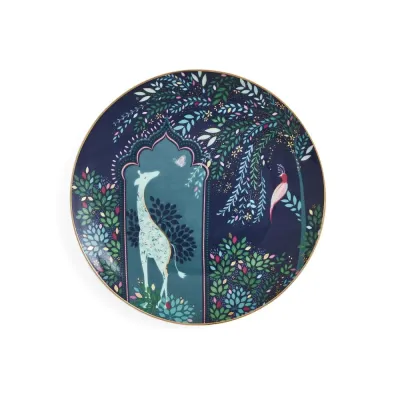 Portmeirion Sara Miller Индия 20 см десертная тарелка Girafe