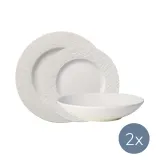 Villeroy & Boch Производство набора тарелок Rock Blanc на 2 персоны — фото 1