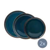 Like. by Villeroy&Boch Набор джинсовых тарелок ручной работы для 2 человек — фото 1