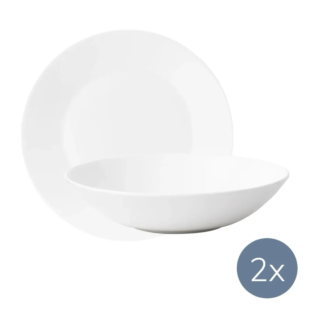 Wedgwood Джаспер Конран Белый обеденный сервиз на 2 персоны
