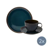 Like. by Villeroy&Boch Джинсовый комплект Craft Coffee для 2 человек (6 предметов) — фото 1