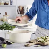 KitchenAid Чугунная кастрюля 26 см 5,2 л с кремом — фото 5