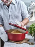KitchenAid Овальный чугунный кастрюля 30 см 5,6 л красный — фото 8