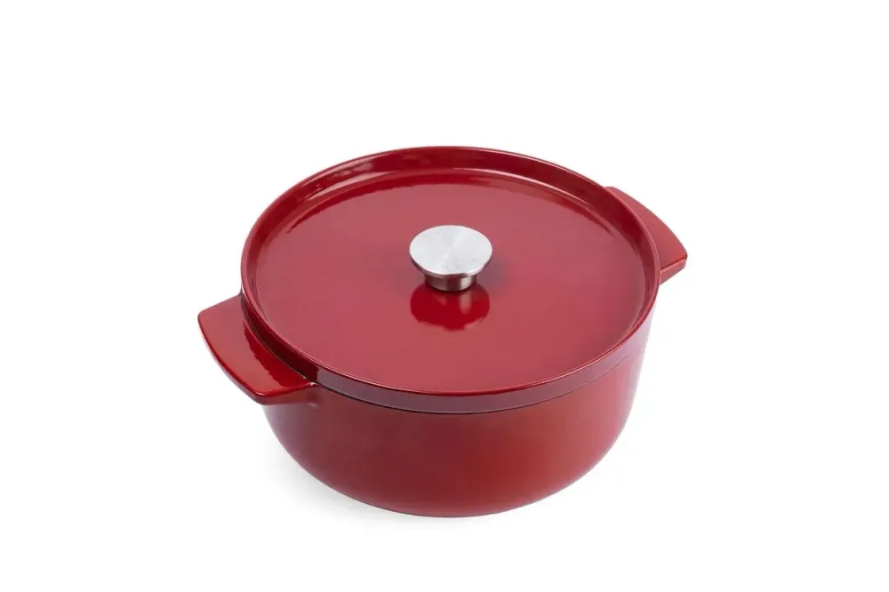 KitchenAid Чугунная кастрюля 26 см 5,2 л красная