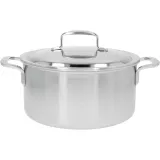 Demeyere 5-Plus 24 см низкая кастрюля 5,2 л с крышкой — фото 1