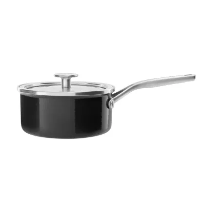 KitchenAid Эмалированная кастрюля 20 см 2,4 л с крышкой Onyx Black