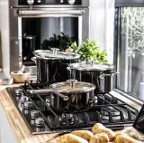 KitchenAid Эмалированная кастрюля 18 см 2 л с крышкой Onyx Black — фото 4