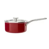KitchenAid Кастрюля эмалированная 16 см 1,3 л с крышкой Empire Red — фото 1
