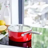 KitchenAid Кастрюля эмалированная 16 см 1,3 л с крышкой Empire Red — фото 6