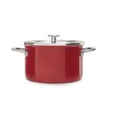 KitchenAid Кастрюля эмалированная 20 см 3,7 л с крышкой Empire Red — фото 1