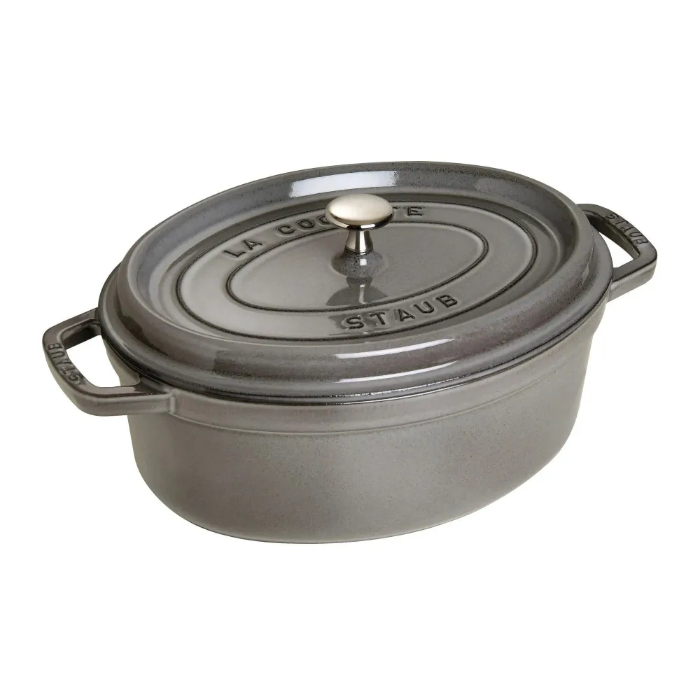 STAUB Чугунная форма для запекания Cocotte овальная 3,2 л 27 см графит