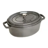 STAUB Чугунная форма для запекания Cocotte овальная 3,2 л 27 см графит — фото 1