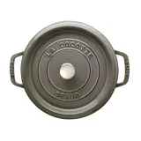 STAUB Чугунная кастрюля Cocotte 24 см 3,8 л графит — фото 2