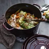 STAUB Чугунная кастрюля Cocotte 24 см 3,8 л графит — фото 4