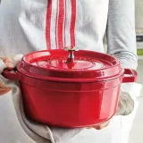 STAUB Чугунная кастрюля Cocotte 24 см 3,8 л графит — фото 7