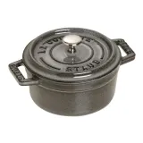 STAUB Кокотница 10 см чугунная 250 мл графит — фото 1