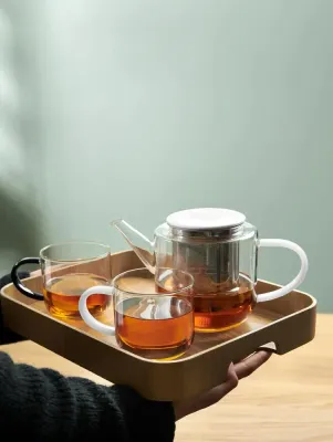 ASA Чайник Coppa Glass 1,1 л белый