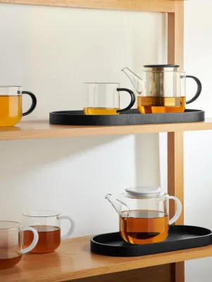 ASA Чайник Coppa Glass 1,1 л черный