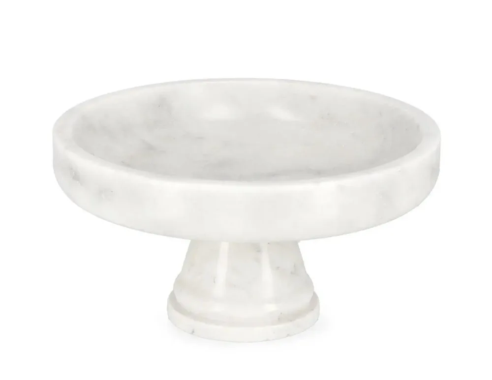 Mensa Home Декоративная миска на ножке Kandy 25x12,5 см белая