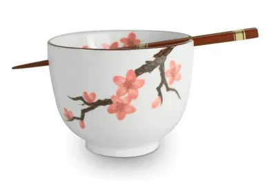 Mensa Home Миска для собы 13x10 см + палочки для еды Sakura