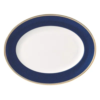 Wedgwood Овальное блюдо с гибискусом 35 см