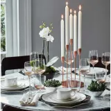 Wedgwood Восьмиугольная тарелка Gio Gold 23 см черная — фото 2