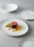 Wedgwood Тарелка Gio Gold 23 см восьмиугольная белая — фото 3