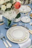 Wedgwood Тарелка Gio Gold 23 см восьмиугольная белая — фото 8