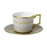 Чашка с блюдцем Wedgwood Prestige Anthemion Grey для эспрессо — фото 1