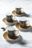 Wedgwood Набор из 4 чашек с блюдцами Gio Gold 80 мл для эспрессо — фото 5