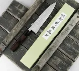 Mistrz Hideo Kitaoka Нож Shirogami Satin Damascus 21 см Miroshi Deba — фото 2