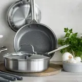 GreenPan Сковорода Apex 24 см глубокая керамическая с покрытием медовой ячейки — фото 4