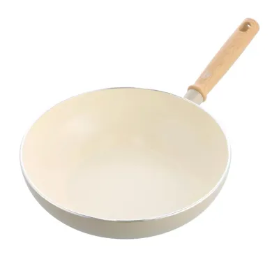 GreenChef Сковорода Вок: Wok Nordics 28 см 3,7 л кремовая