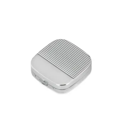 Mensa Home Коробочка для таблеток 6x6x1,7 см хромированная