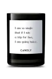 Ароматическая свеча Candly I am so single, соевый воск, тёмно-синий — фото 1