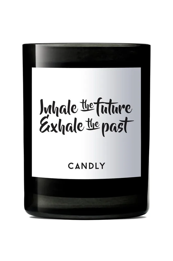 Ароматическая свеча Candly Inhale the future/Exhale the past, соевый воск, зелёный